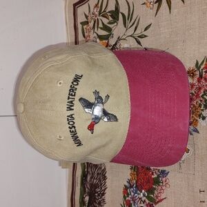 Vtg 35th Anniversary Minnesota Waterfowl Embroidered Strapback Twill Hat Cap
